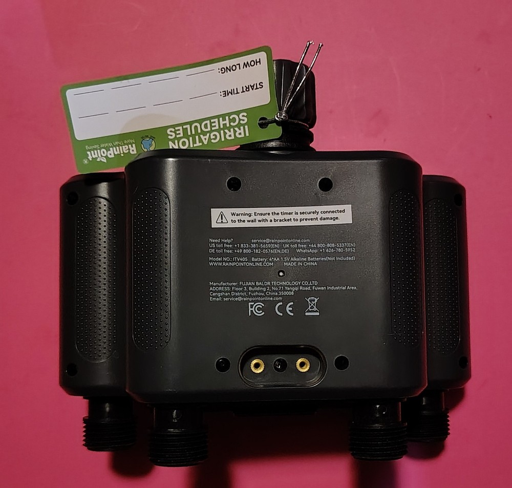 RAINPOINT Sprinkler Timer, 4 Outlets Hose Timers, 4 Zone Water Timer