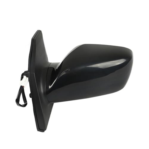Black Driver Side Mirror Power Paintable Replacement for 2003-2008 Corolla