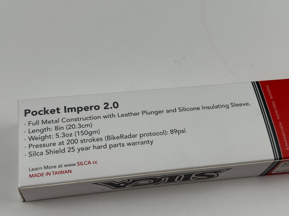 Silca Pocket Impero Pump 2.0 Black