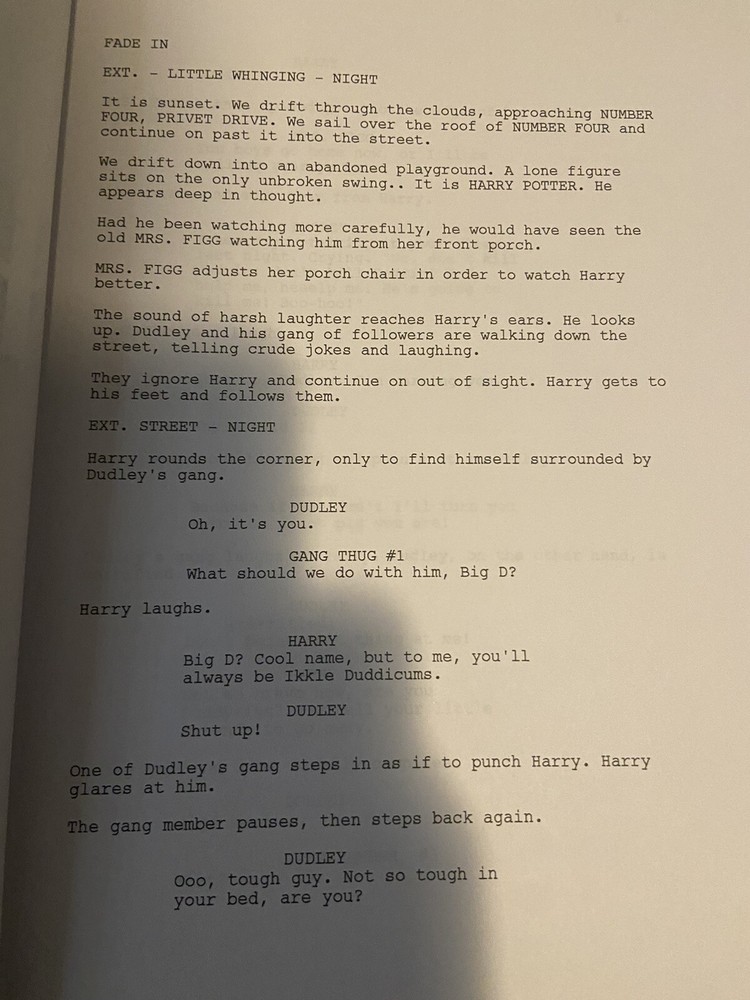Warner Bros.™ HARRY POTTER SERIES Complete Collection SCREENPLAY Full Script Set