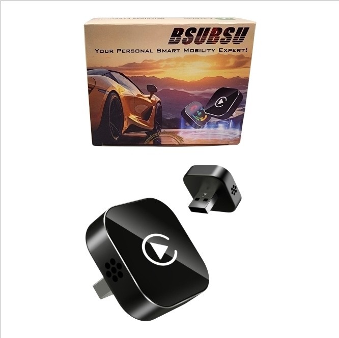 Wireless CarPlay Adapter Android Auto USB Plug Play iPhone Bluetooth Mini