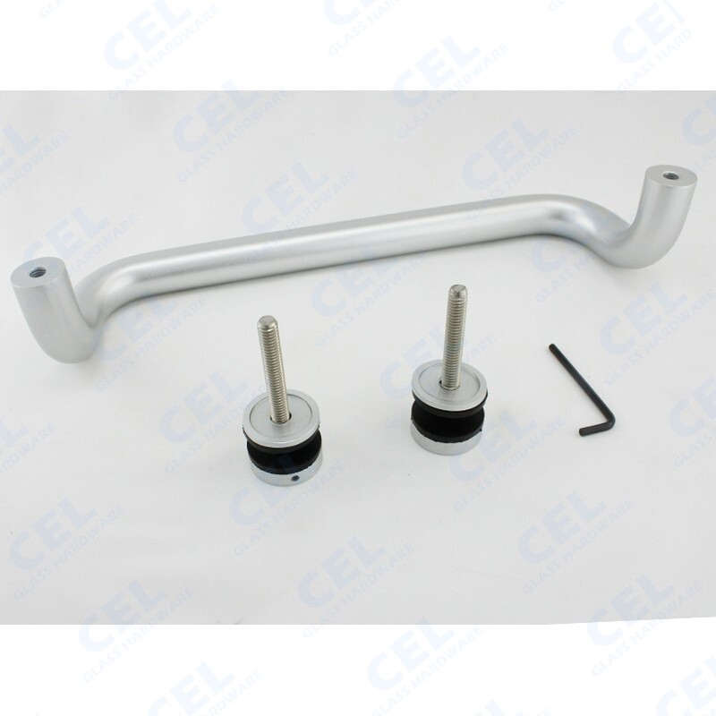 CEL 10" Solid Aluminum Straight Singled-Side Offset Pull Handles for Entry Door