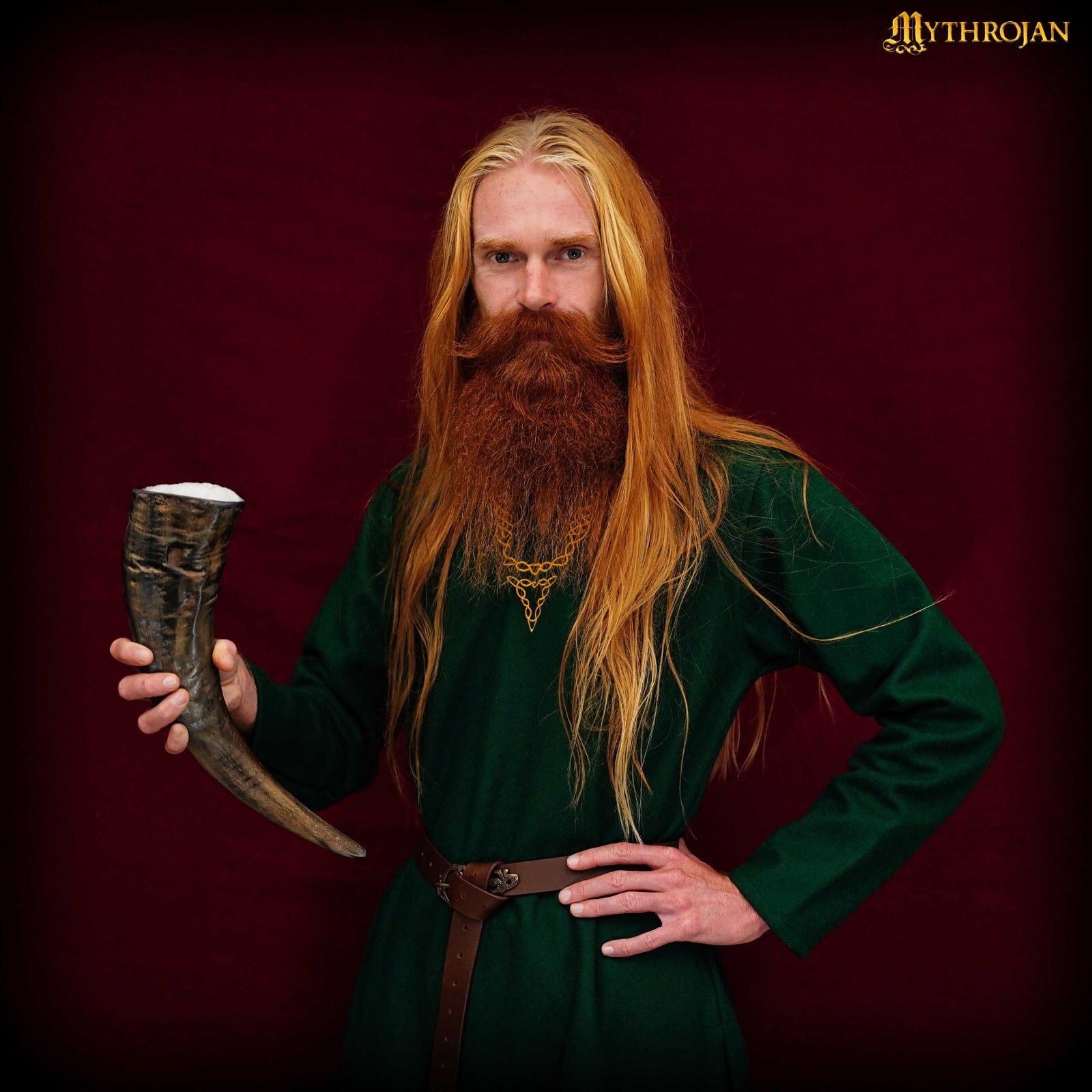 Viking Drinking Buffalo Horn Ale Beer Wine Mead Medieval Reenactment Horn