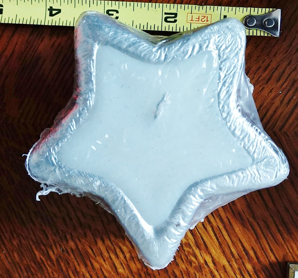 SILVER STAR CANDLE