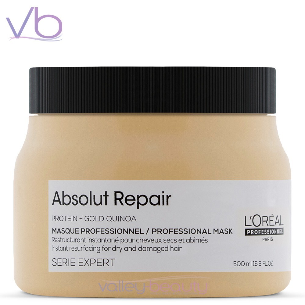 L'OREAL Serie Expert Absolut Repair Masque | Medium - Thick Damaged Hair, 500ml