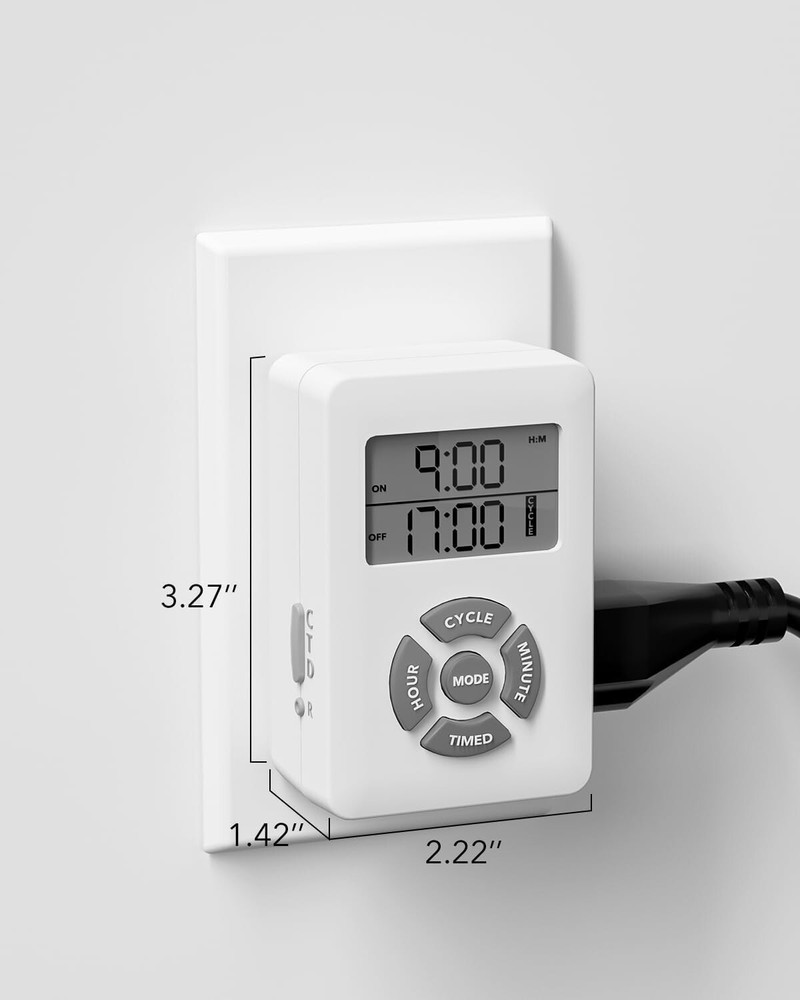 BN-LINK Digital Timer, Repeat Cycle Intermittent Timer Plug with Countdown Delay