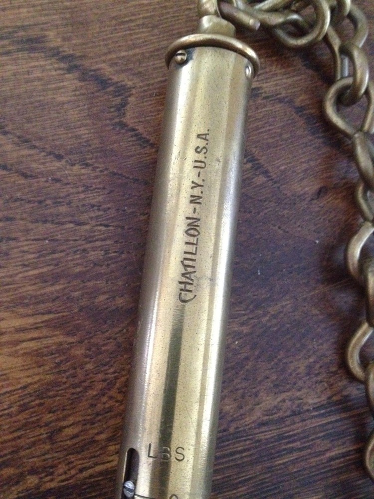 Chatillon Brass Hanging Scale