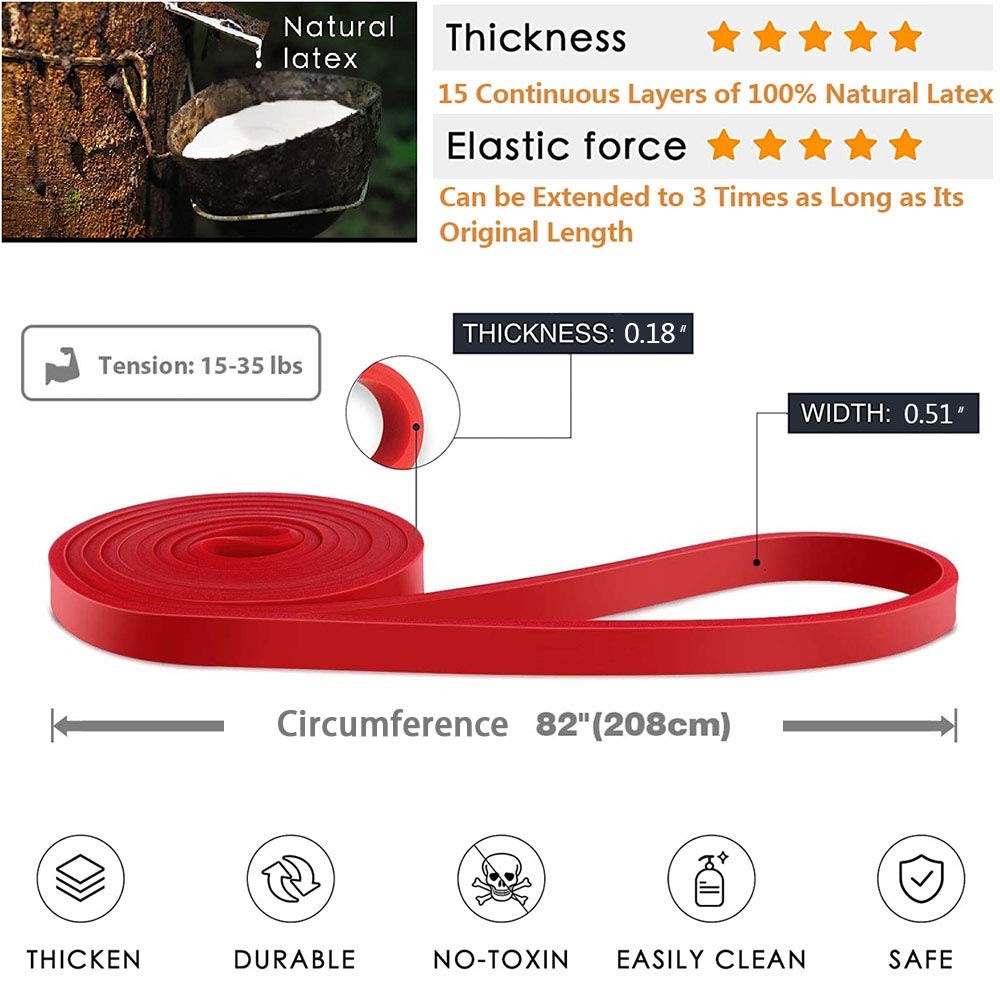 Pull-Up Bands Resistance-Bands Exercise-Bands - Pull up Assistance Bands Work...