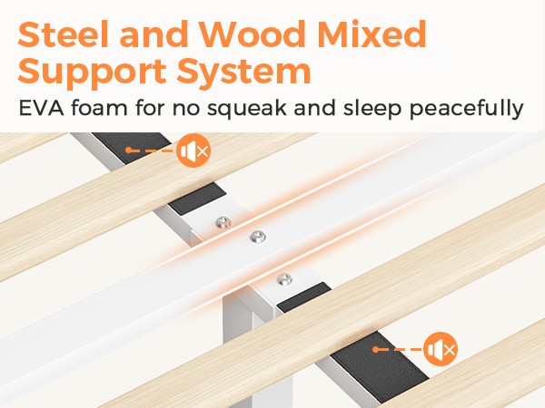 Easy Assembly Upholstered Beige Bed Adjustable Headboad With LED Light