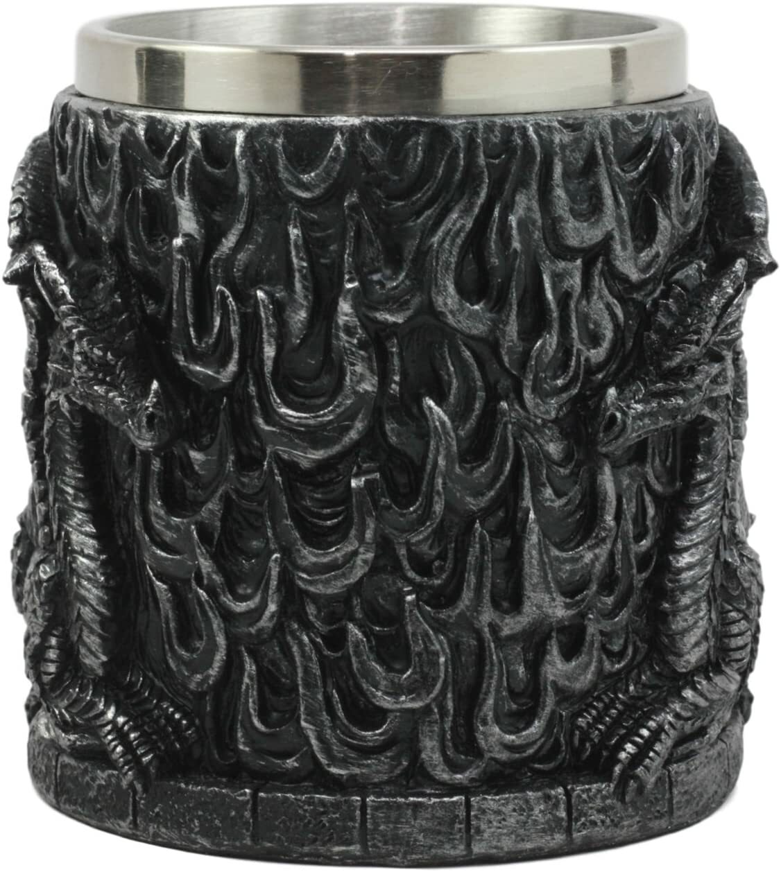 Ebros Medieval Flames Fire Dragon Mug Beer Stein Tankard Coffee Cup 5.75"Long