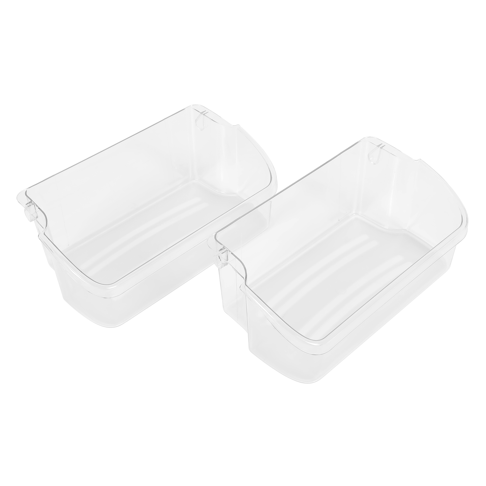 2 Pack Clear Refrigerator Door Bin Shelf #240324502 For Frigidaire Kenmore