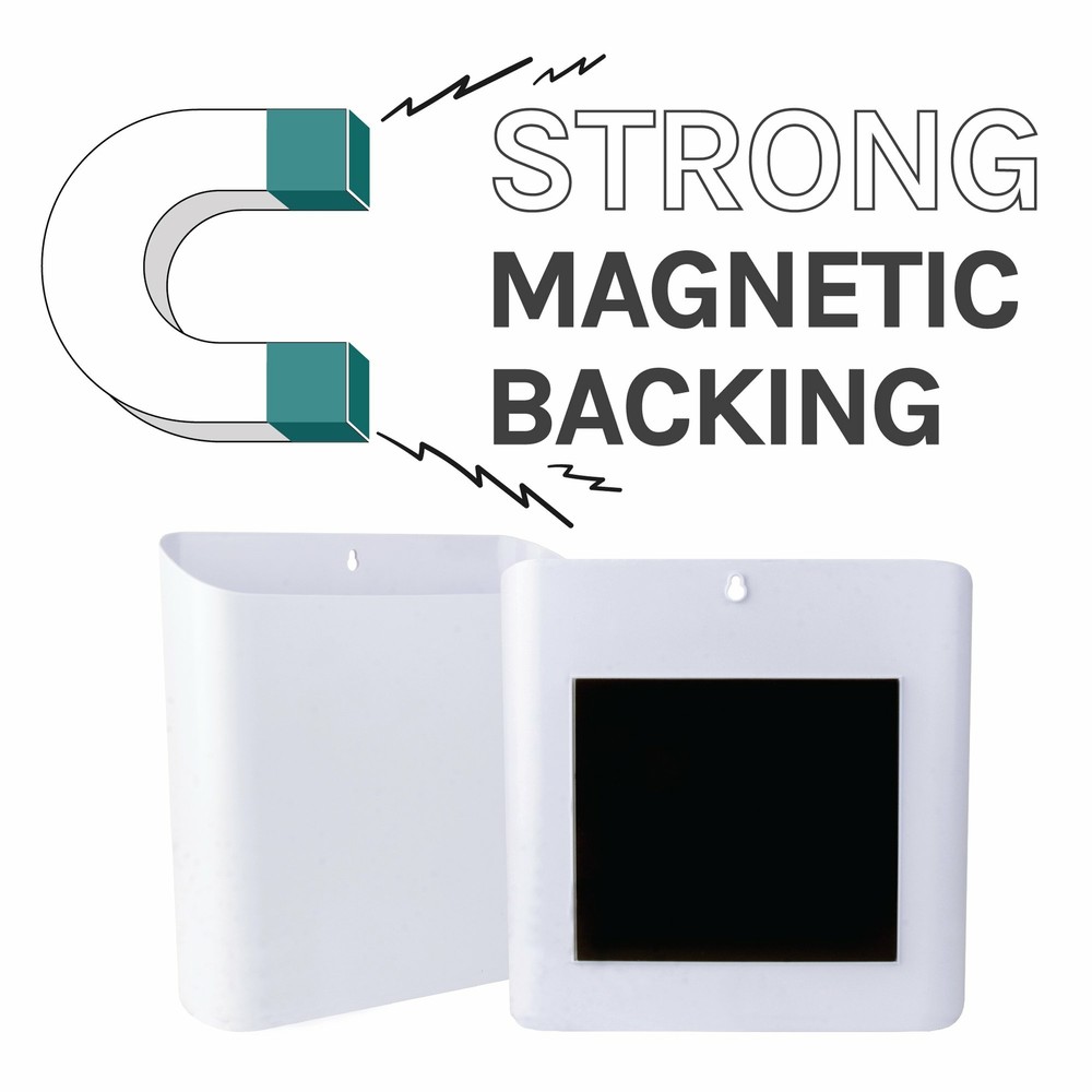 Large Magnetic Lint Bin - White