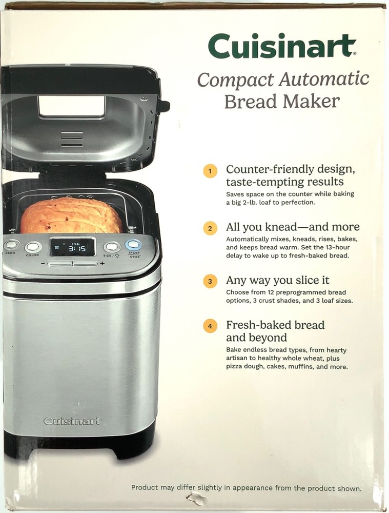 Cuisinart Compact Automatic Stainless Steel Bread Maker