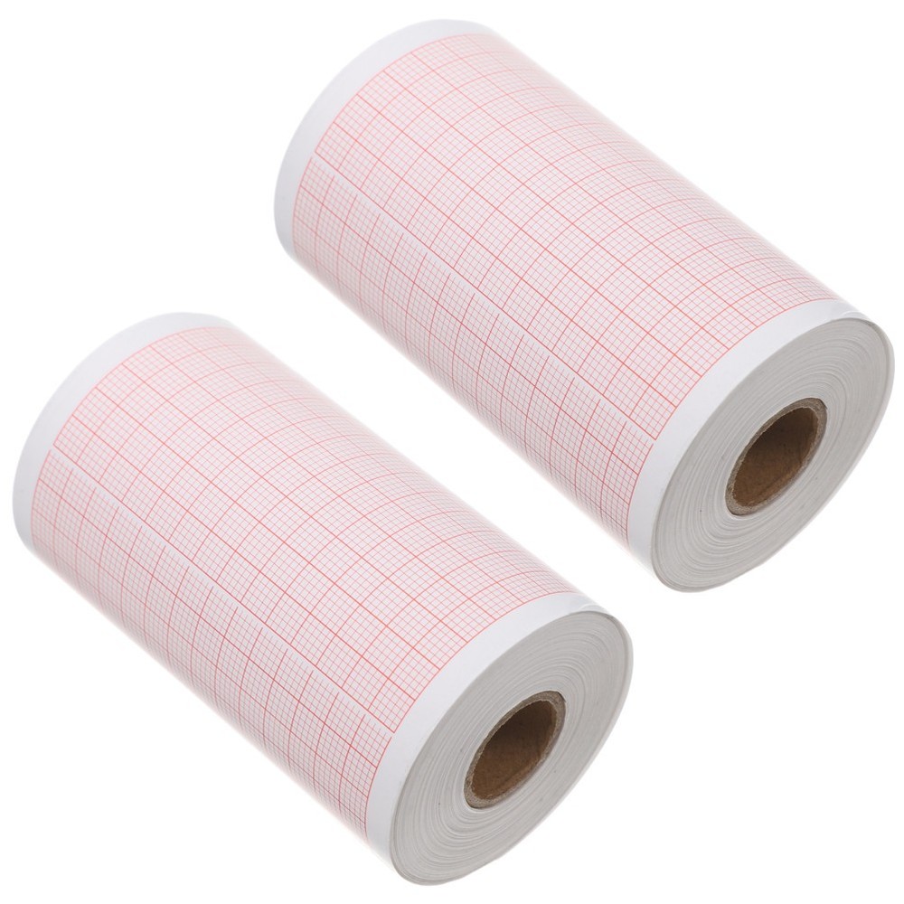 2 Rolls Blank Graph Sheets: Paper Refill For Chart - Blank