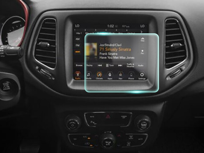Crystal Clear Screen Protector for 2020 Jeep Compass 8.4in Vehicle Navigation