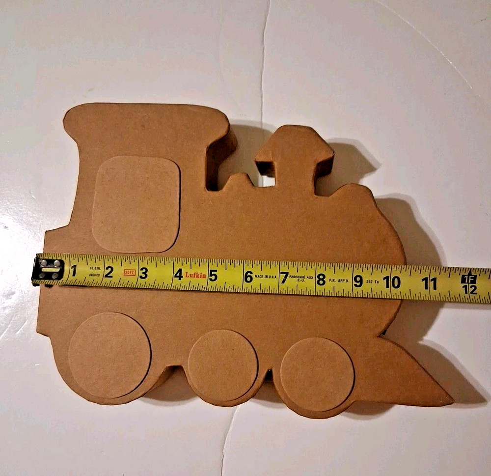 Cardboard Train Paintable
