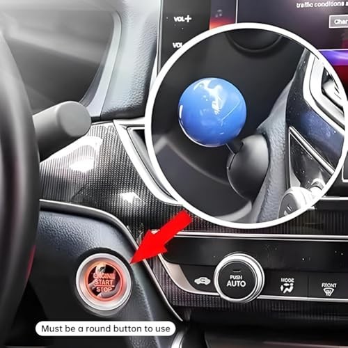 Push Start Button Cover, Engine Start Button Rocker, Car Joystick Ball,