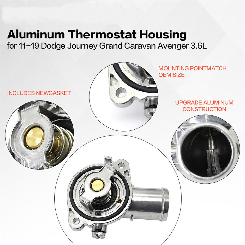 New Aluminium Engine Coolant Thermostat For Dodge Grand Caravan 3.6L 2011 -2019