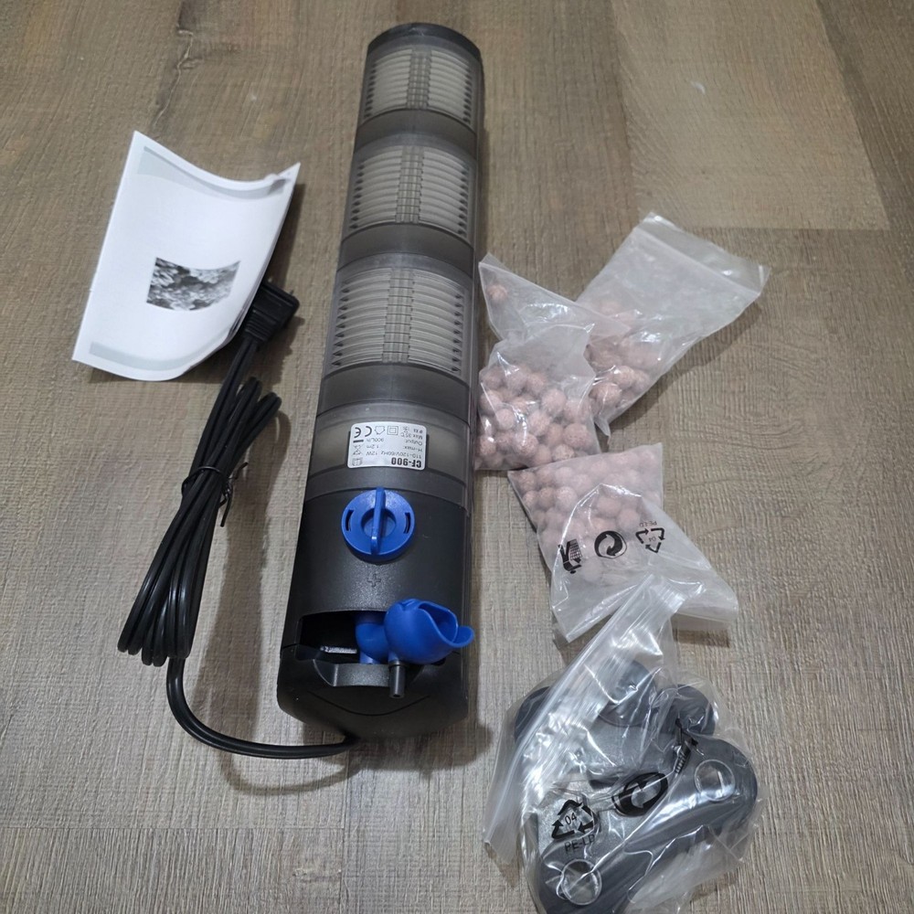 Grech CF-900 Multi-Function Aquarium Filter Pump With Media & Accessories