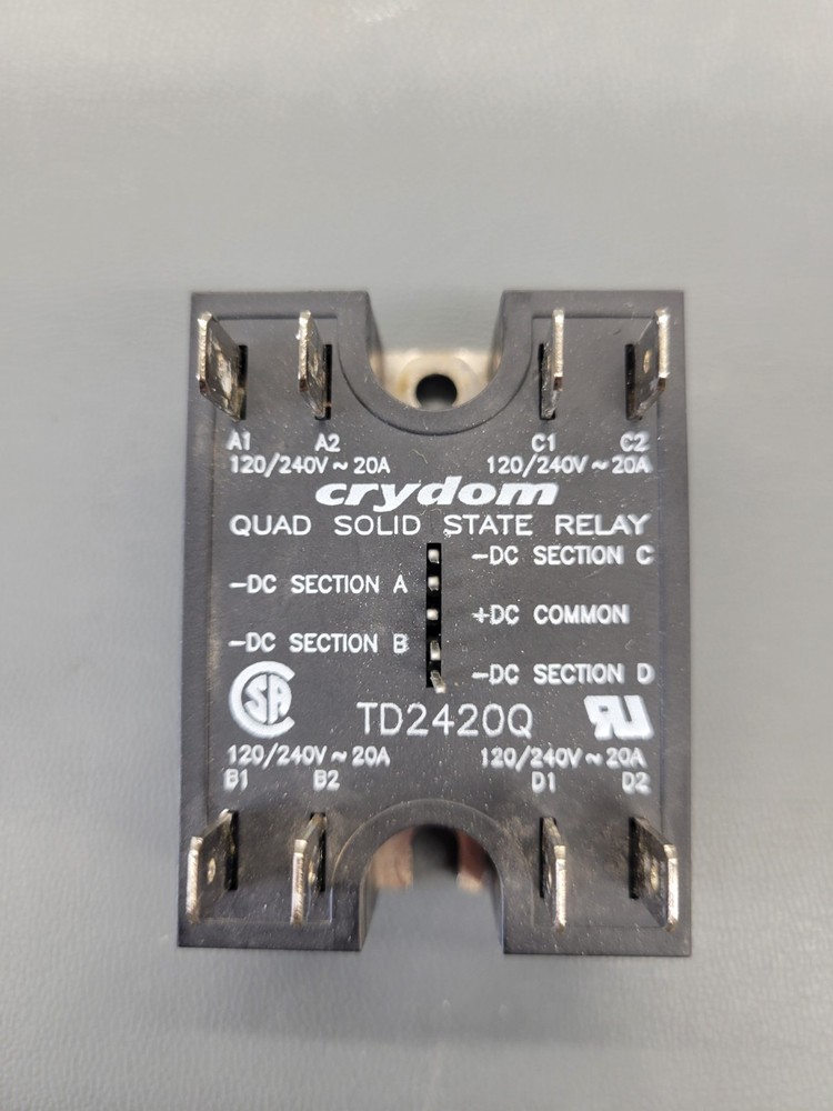 1 Pc Crydom Quad Solid State 120/240V Relay TD2420Q