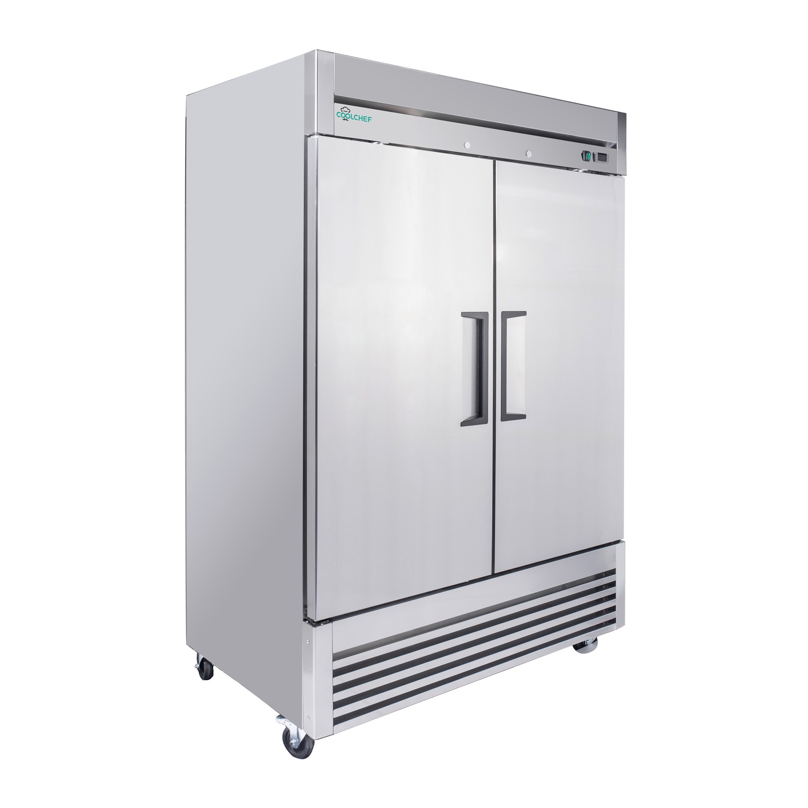 Commercial 54'' Reach-In Refrigerator Stainless Steel Solid 2 Doors 49 Cu.ft.
