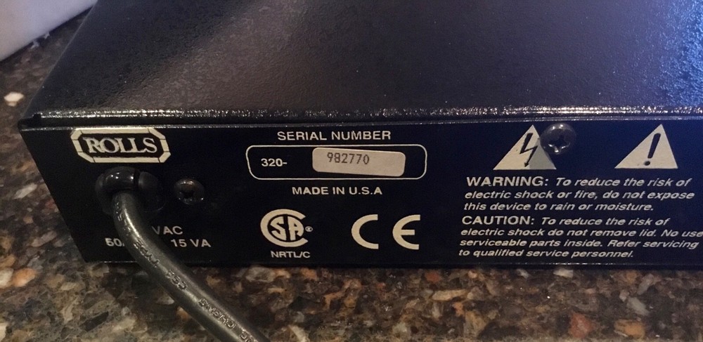 Rolls RD320 Digital Audio Room Delay