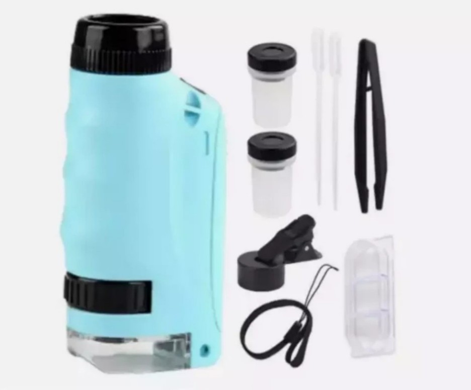 Mini Microscope for Kids gift Portable Microscope LED Lighting Small Handheld/%%