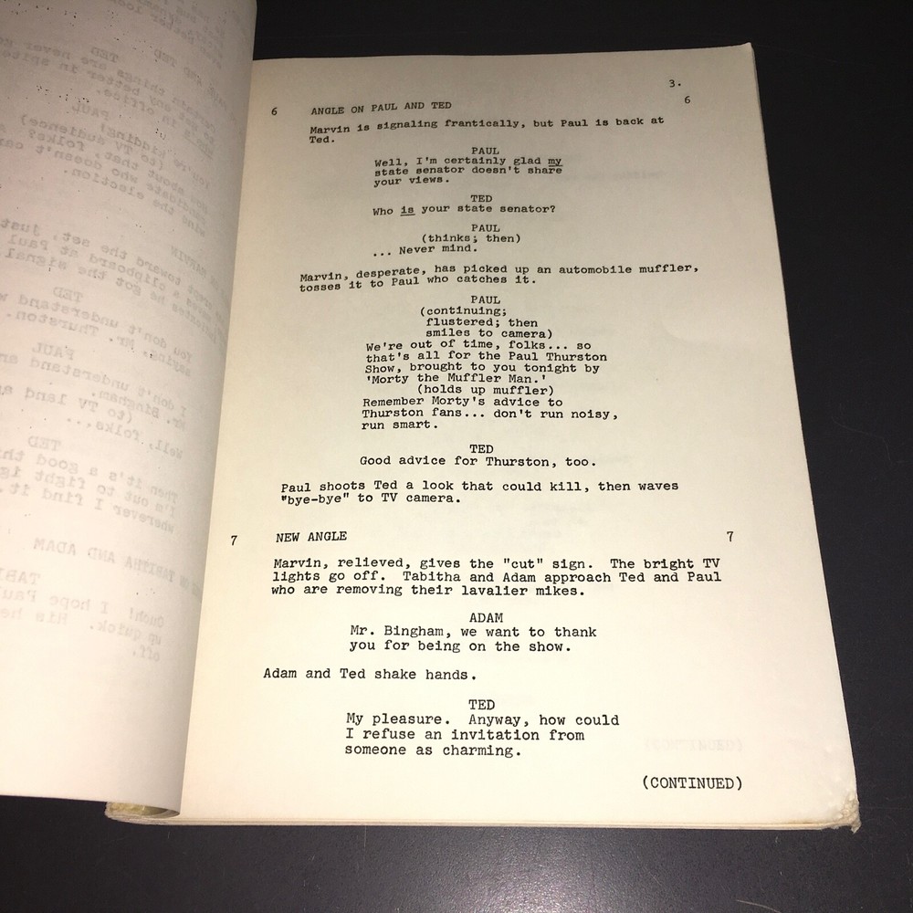 TABITHA (8/30/77) "TABITHA'S TRIANGLE" 41p Revised Final Draft Original + COA!