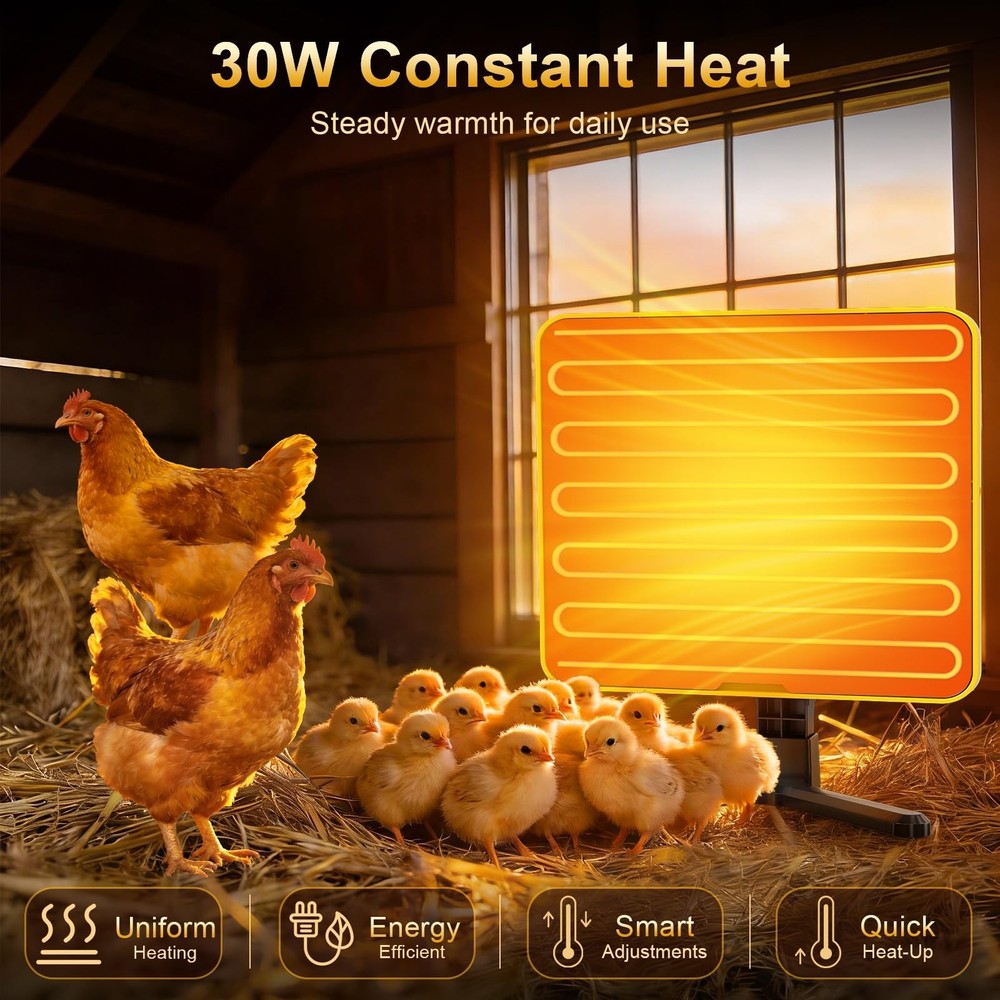 Chick Brooder Plate Adjustable Chicken Heater Radiant Heat Panel for Poultry