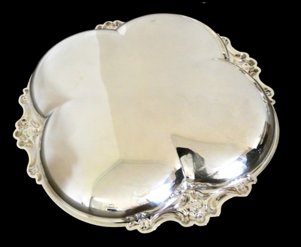 Two Silver Plated Serving Trays