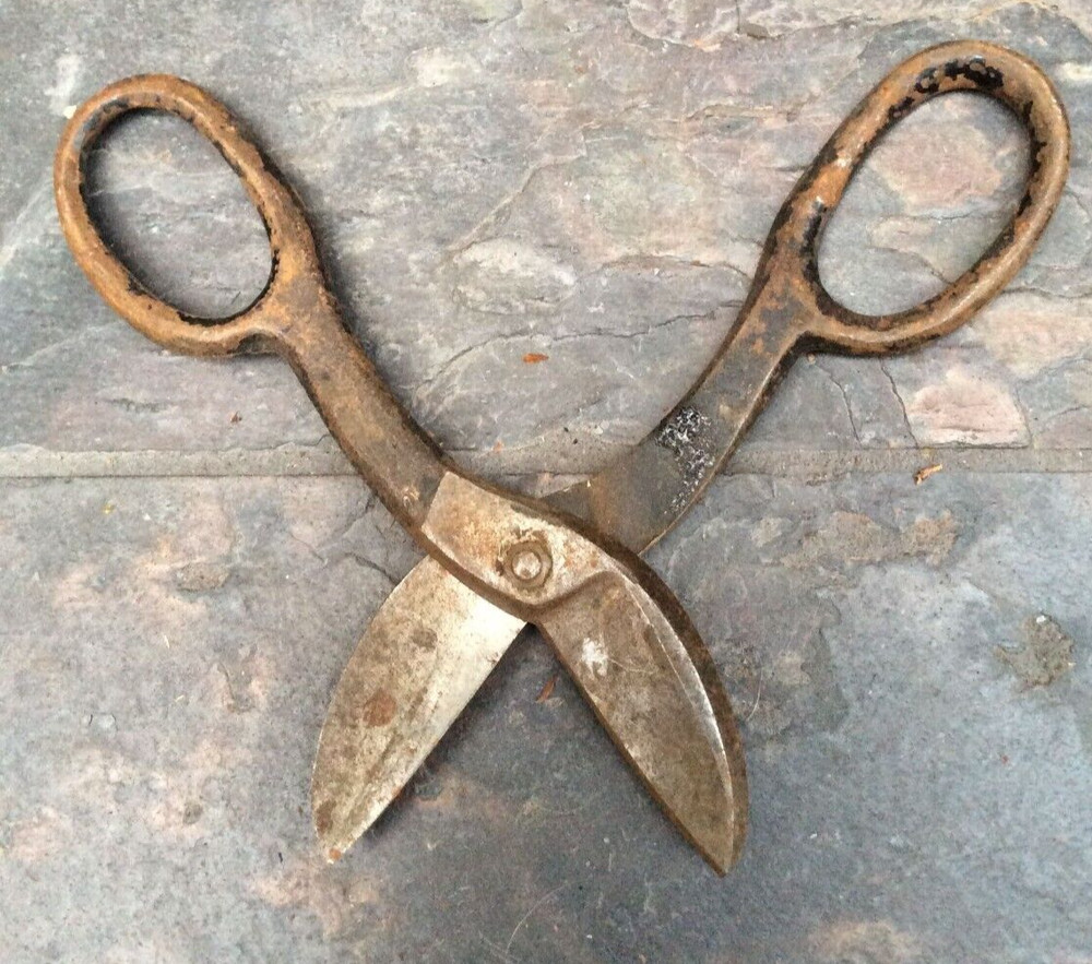 Vintage Blue Bird (?) Short Tin Snips