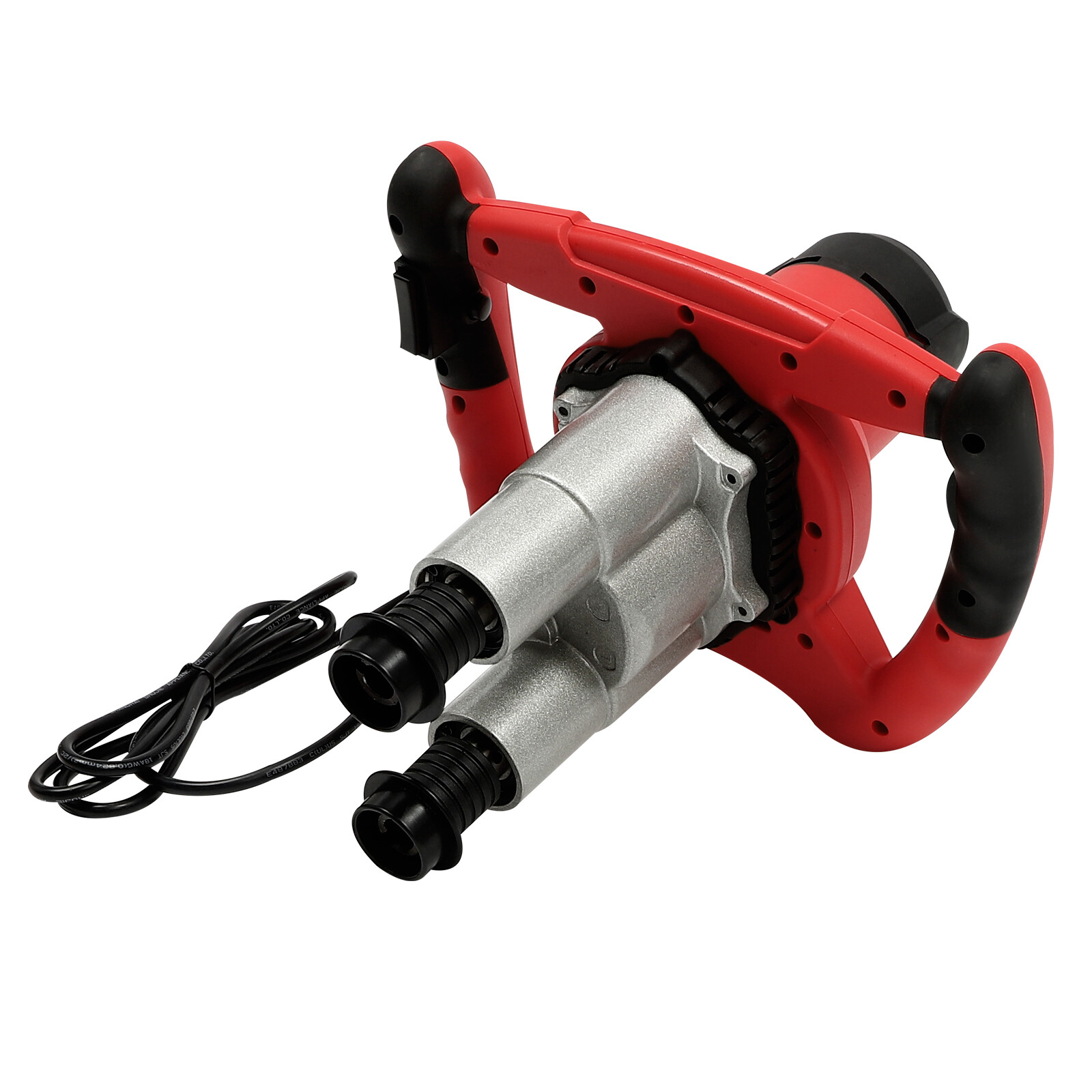 2800W Paint and Mortar Stirrer 2-Gear Concrete Stirrer Hand Mixer 6 Speeds