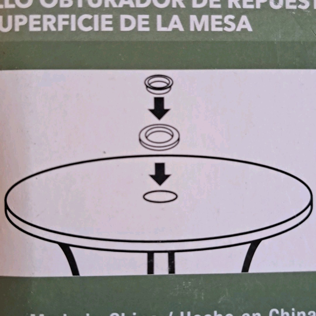 Replacement Patio Table Hole Cap Grommet Ring Set for Umbrella Pole Glass Tables