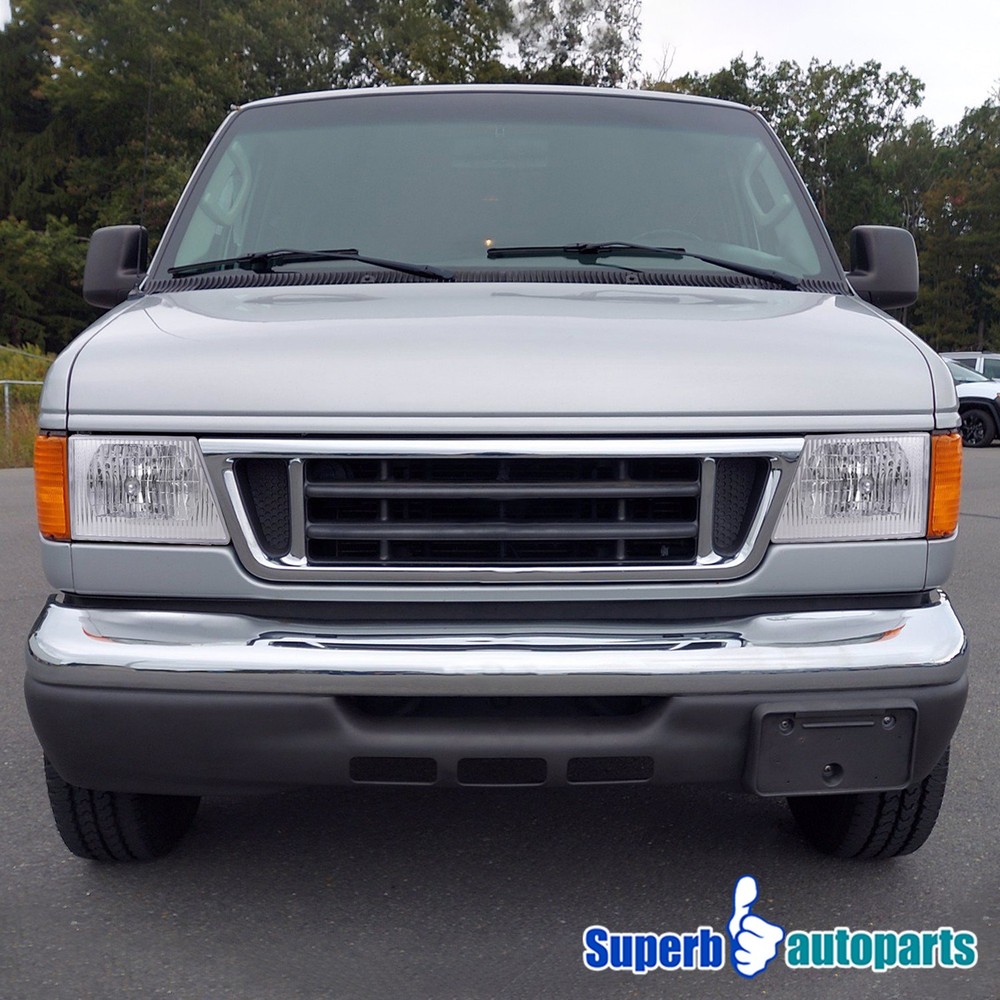 Fits 1992-2006 Ford E150 E250 E350 E450 Econoline Van Headlights Lamps