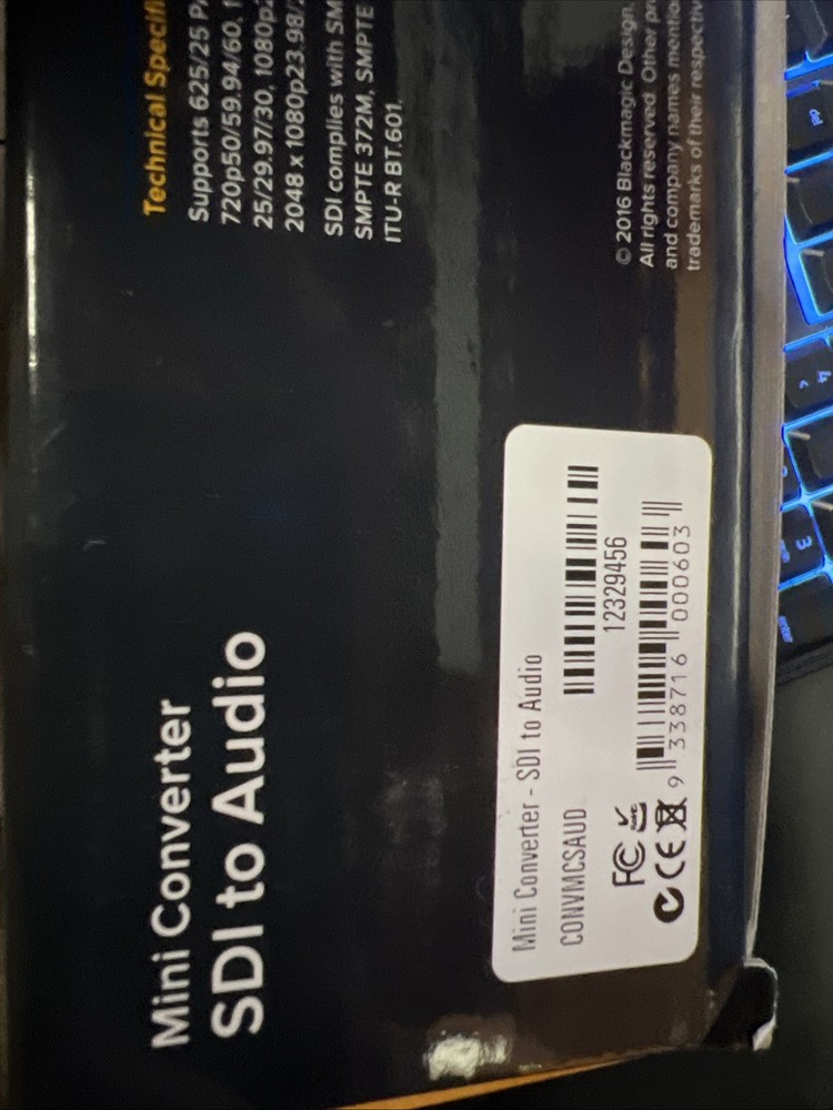 NEW Blackmagic Design Mini Converter SDI Distribution CONVMSDIDA