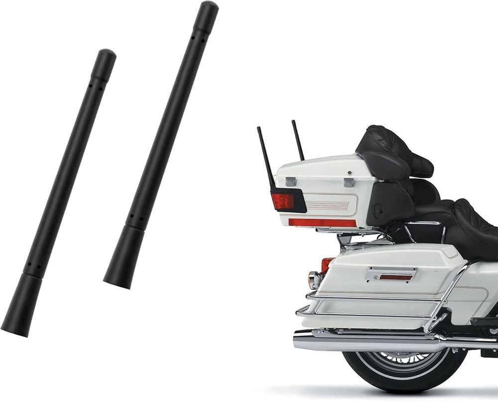 Short Motorcycle Antenna Replacement Flexible Rubber 7 Inch