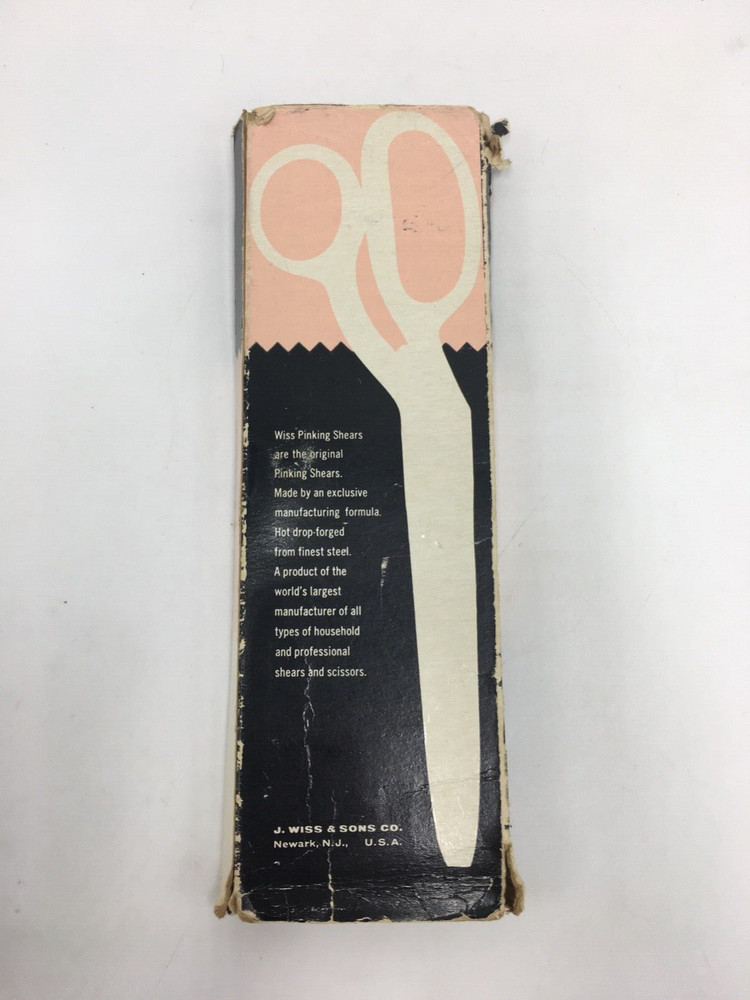 Vintage WISS Pinking Shears CB-9 w/ Original Box / Packaging & Insert