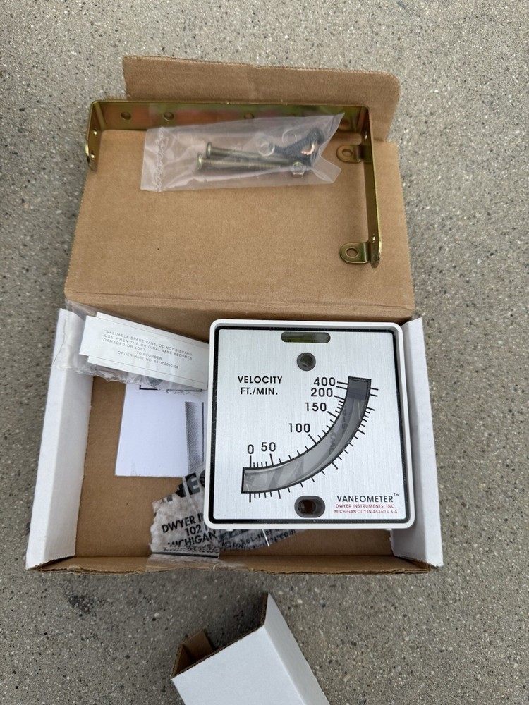 Vane Anemometer with Swing Vane and Mounting Bracket - Precision Air Flow Meter