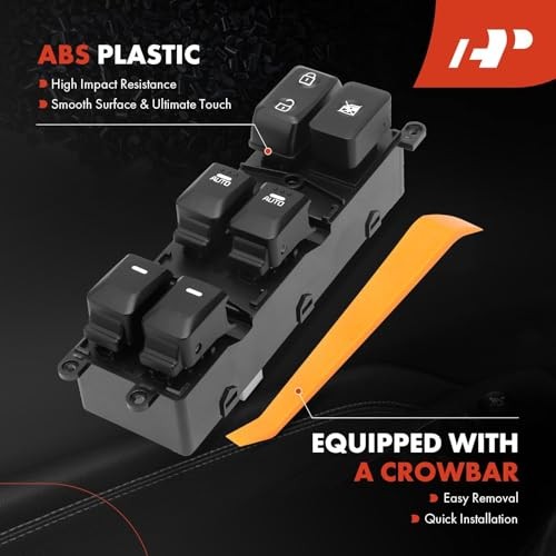 Front Driver Side Master Power Window Switch - Compatible with Kia Forte 2013