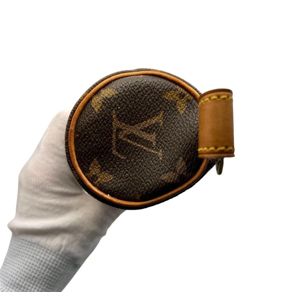 Louis Vuitton Trousse Ronde Monogram Pen Case 8026 Authentic