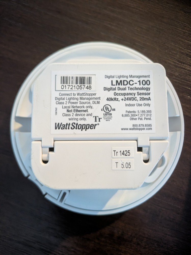 Wattstopper LMDC-100 Dual Technology 24 Volt Digital Occupancy Sensor - USED