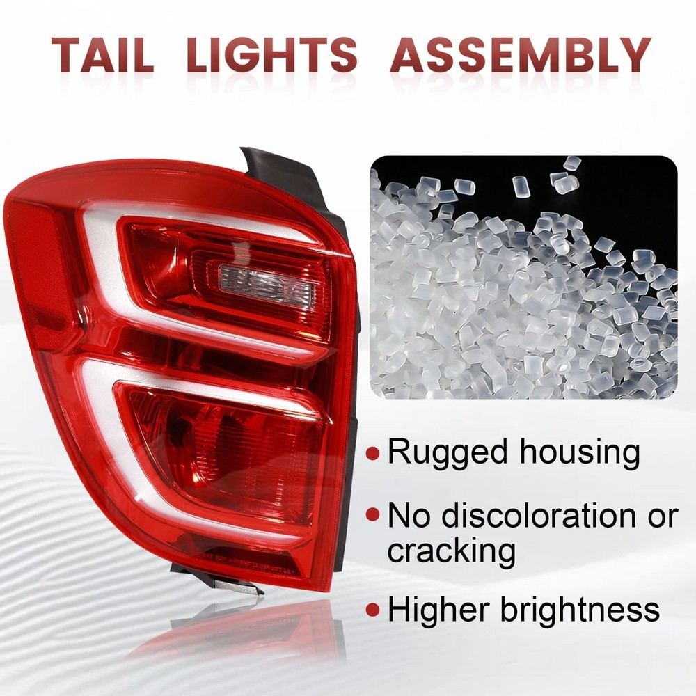 Tail Lights Assembly Compatible with 2016 2017 Chevy Equinox,Left Driver Side...