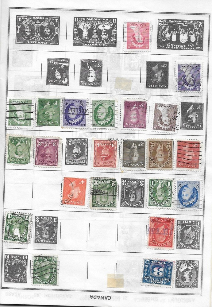 1954 The Adventurer Stamp Album with Postage Stamps+