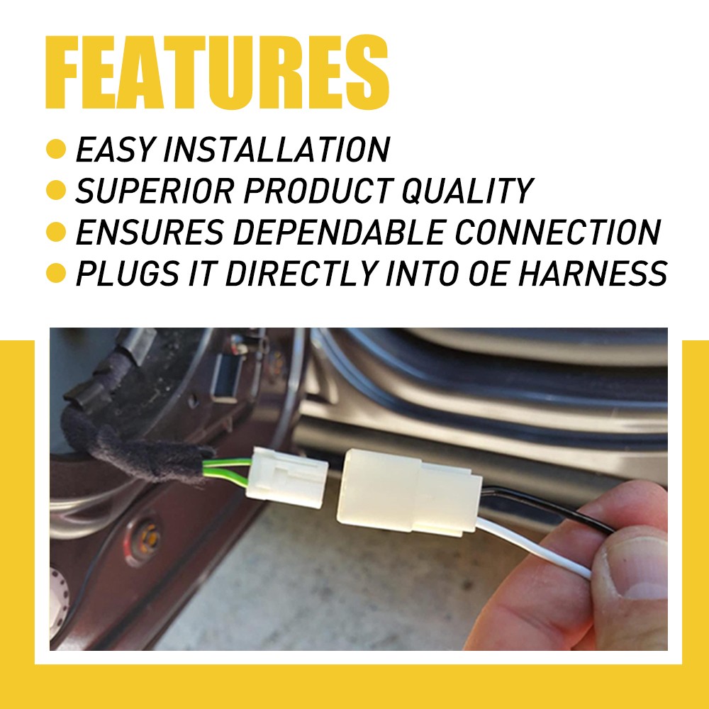 4X Car Door Speaker Wire Harness Connector Adapter for Jeep Dodge Chrysler EPX