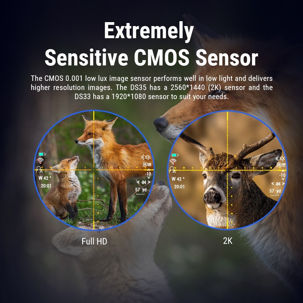 PARD DS35LRF 50mm 940nm Rangefinder Ballistic Calculator 2K NightVision Scope