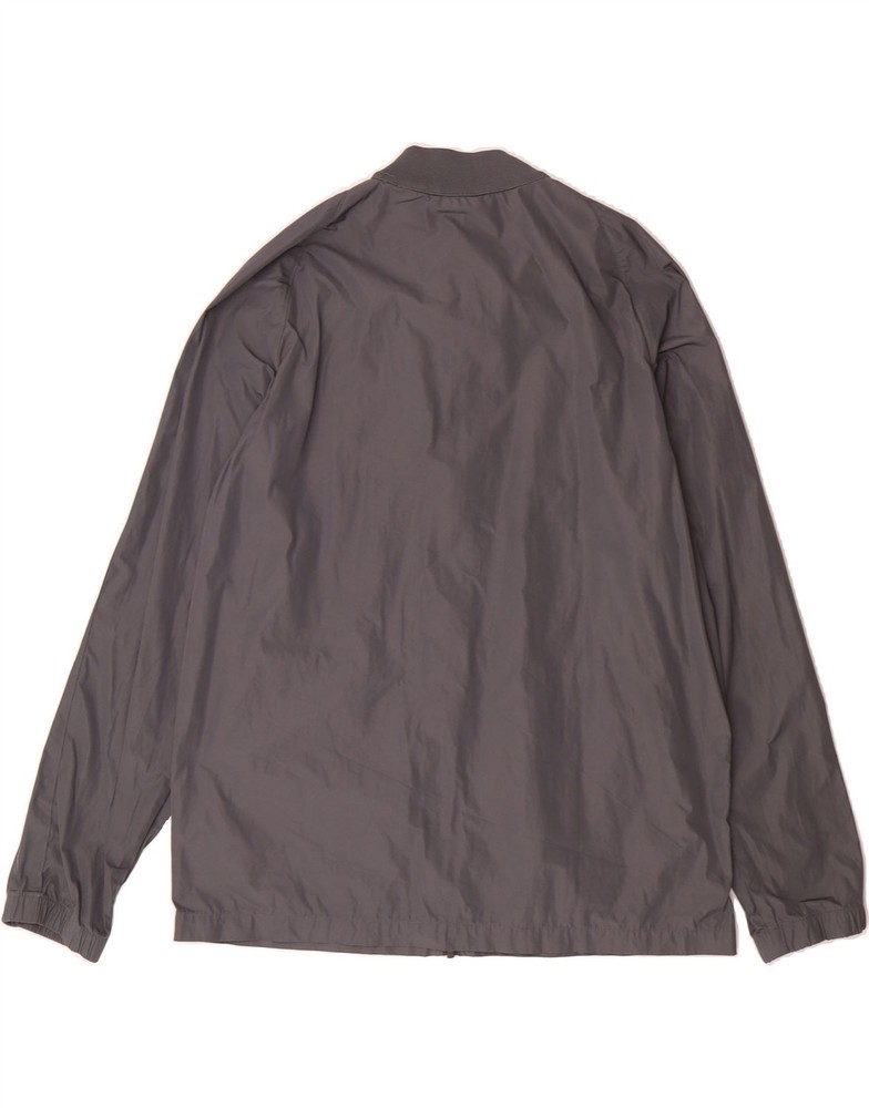 NIKE Mens Tracksuit Top Jacket Large Grey Polyester AR01