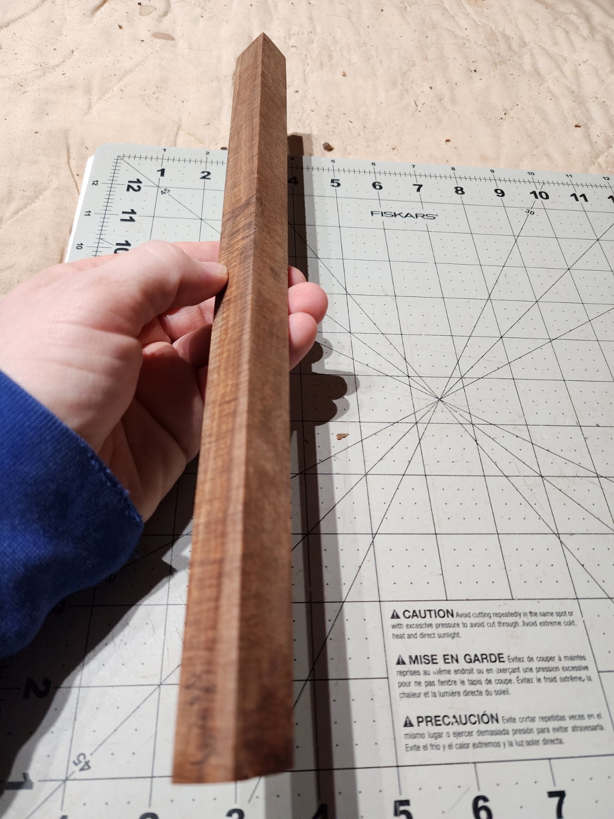 Two Long Pen Or Wand Blanks, Snakewood And Ringed Gidgee