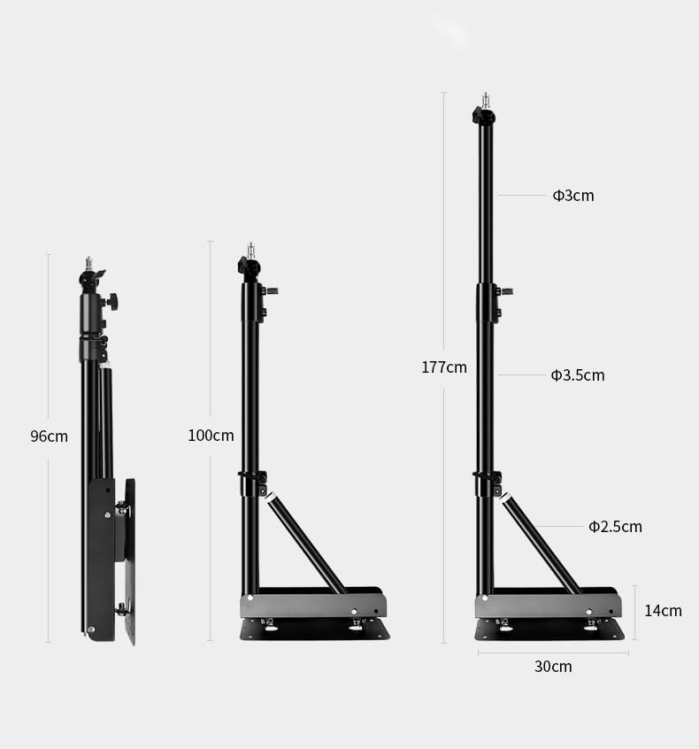 Ring Light Wall Mount Triangle Boom Arm 68"/173cm, Adjustable Camera Mount fo...