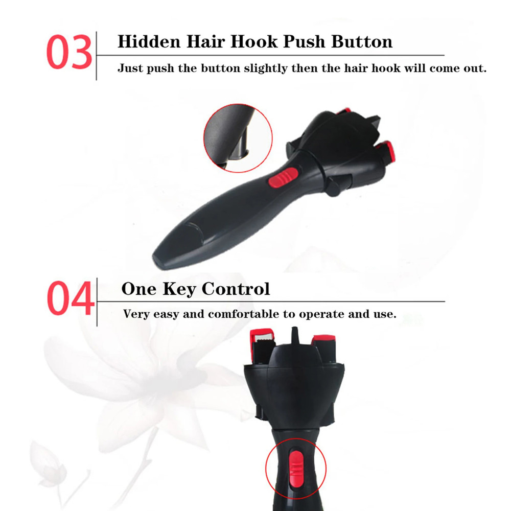 Automatic Hair Braider Styling Tool Smart Quick Easy DIY Electric Braid Machine