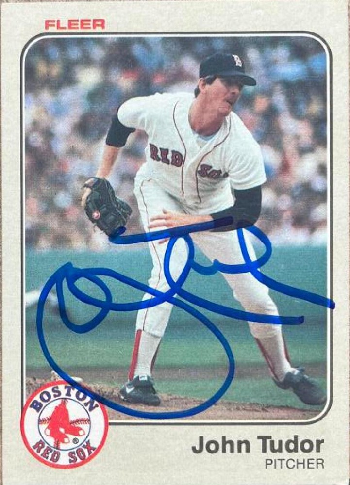 John Tudor Autographed 1983 Fleer #198